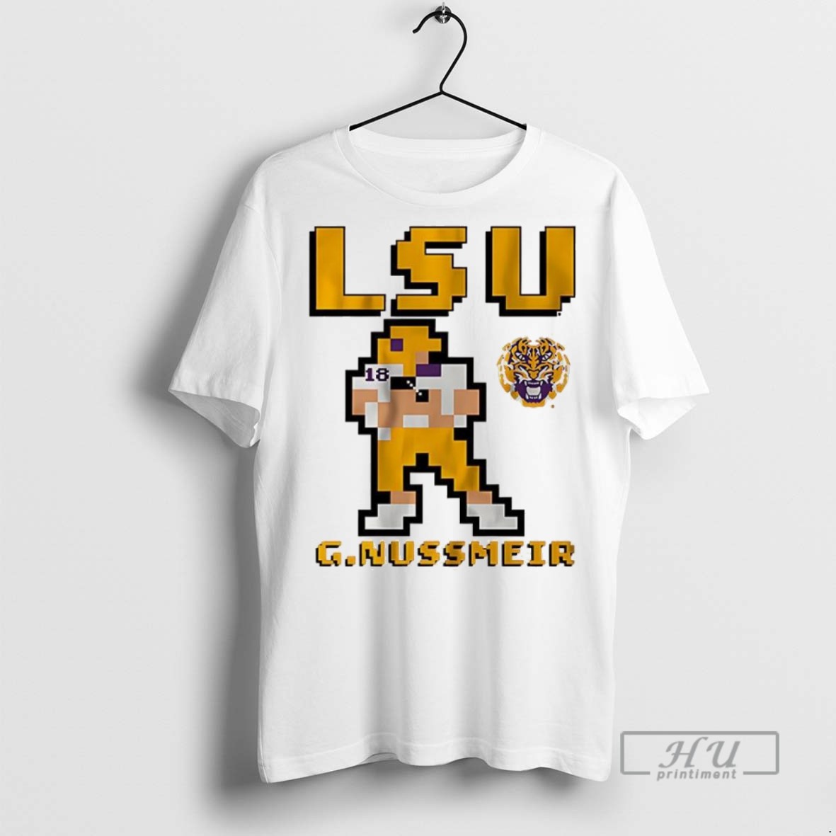 Trending Garrett Nussmeier Lsu Tigers Football Retro Baller 8 Bit Style T Shirt Sweatshirt