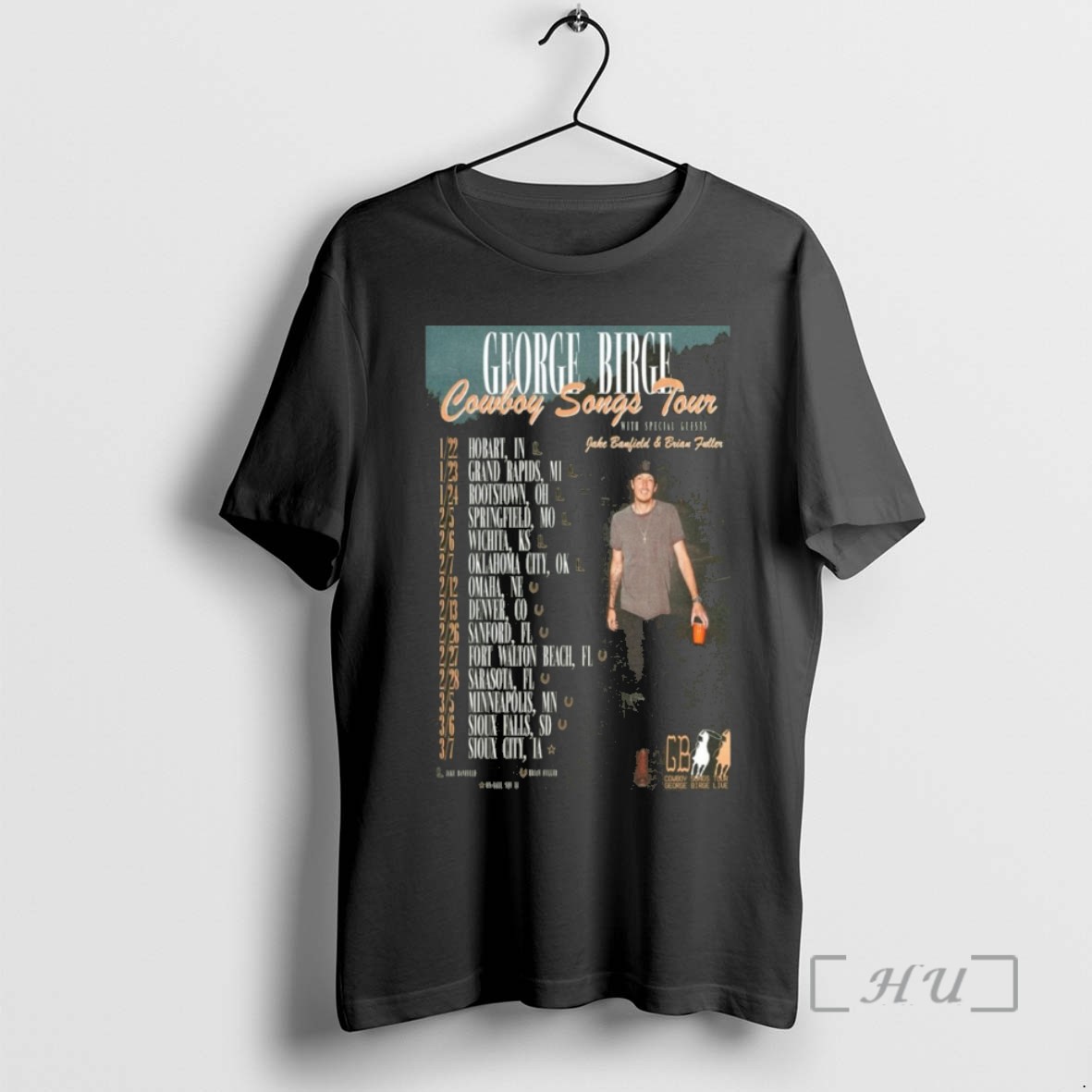 Trending George Birge Cowboy Songs Tour 2026 T Shirts Sweater Hoodie