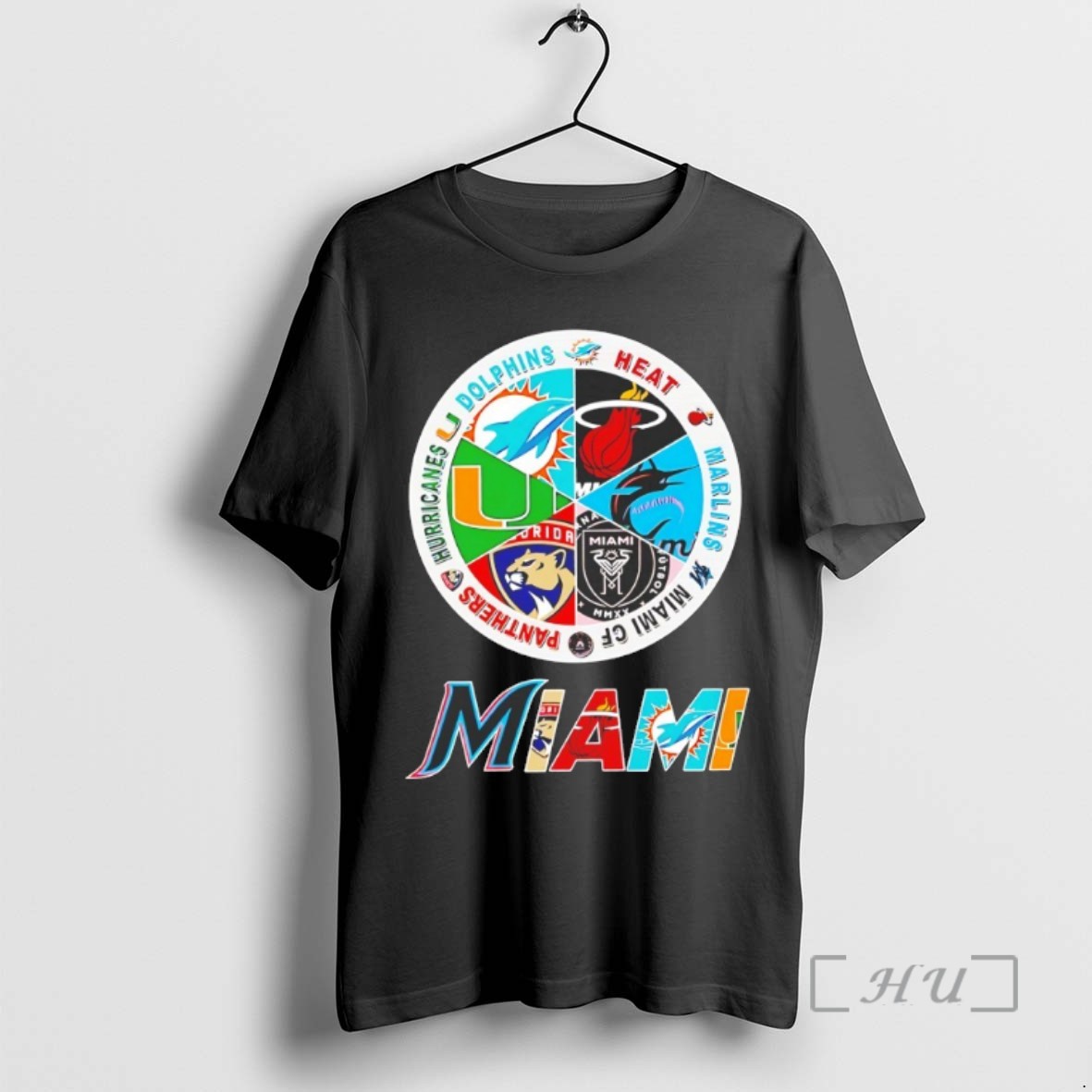 Trending Heat Dolphins Marlins Panthers Hurricanes Miami Cf Miami Team Sport Logo Tee Shirt Sweater Hoodie