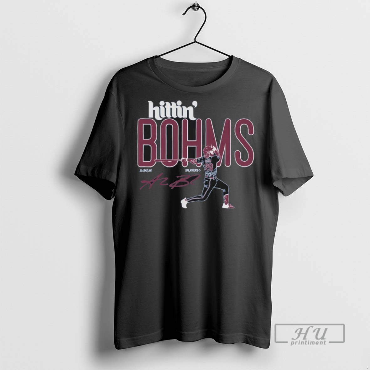 Trending Hittin Bohms Alec Bohm Philadelphia Phillies Mlb Slash Line Signature Graphic Tee Shirts Sweatshirt Hoodies