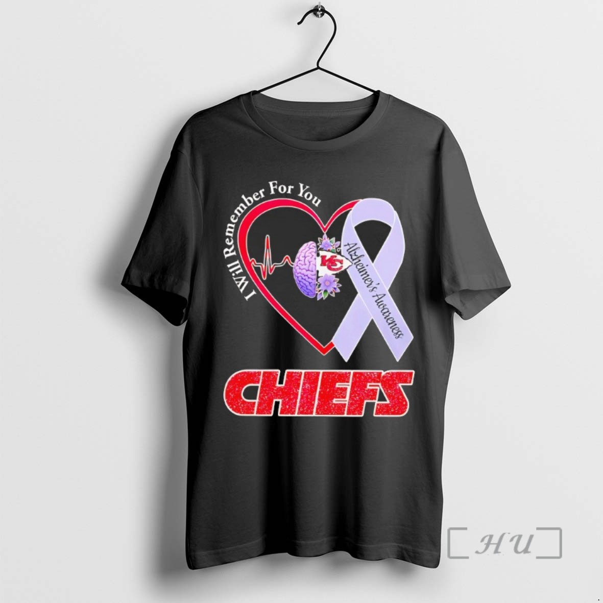 Trending Kansas City Chiefs I Will Remember For You Alzheimers Awareness Tee Shirt Sweater Hoodie