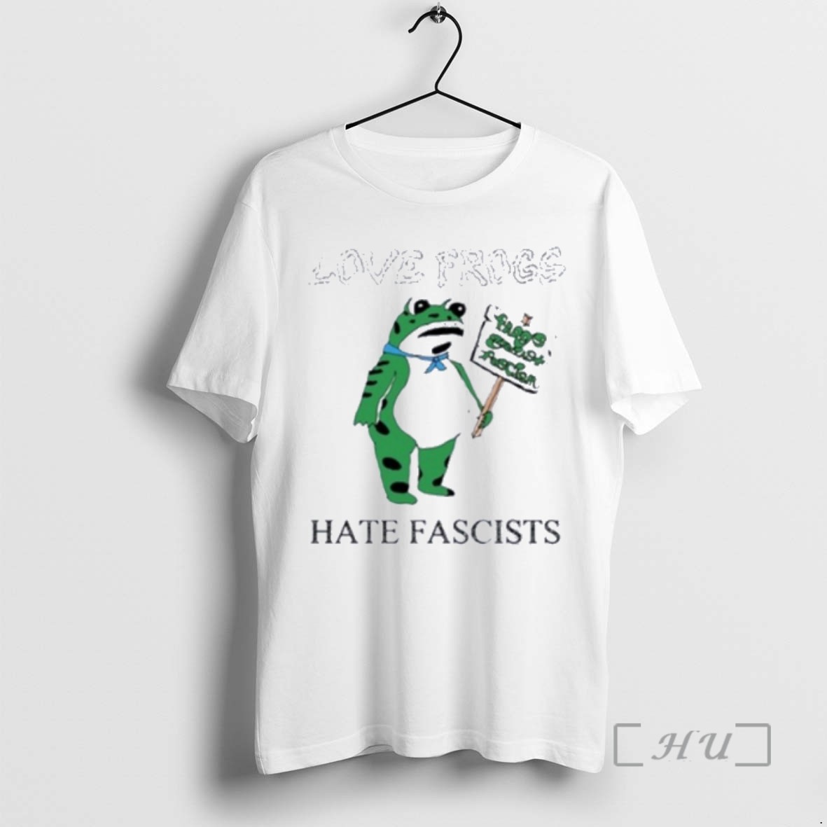 Trending Love Frogs Hate Fascism Tour T Shirts Sweater Hoodie