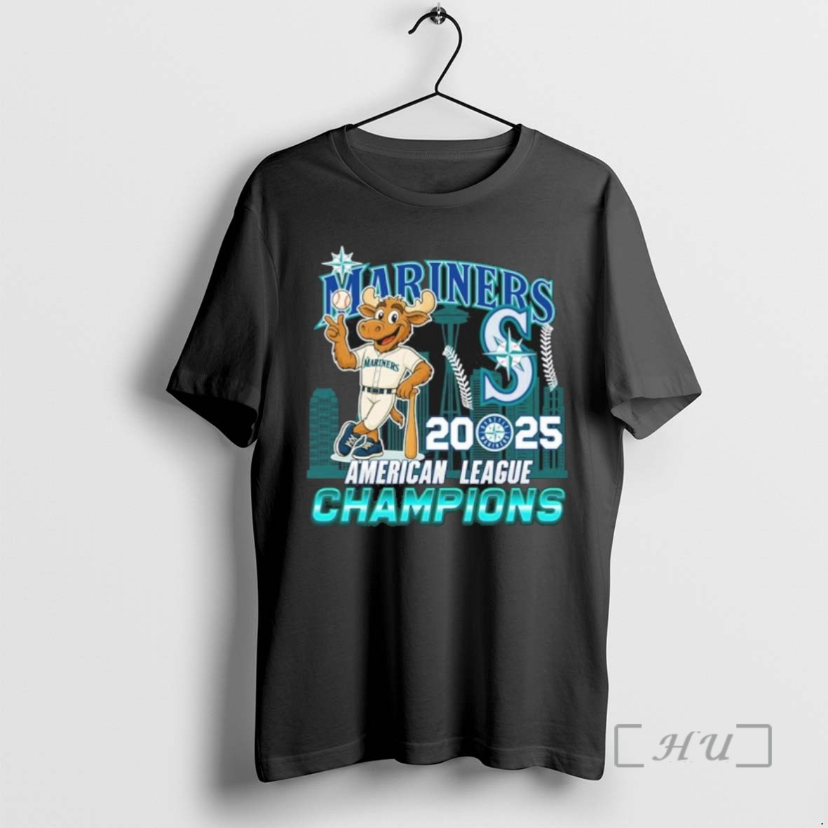Trending Mariner Moose Seattle Mariners 2025 American League Champions T Shirts Sweater Hoodie