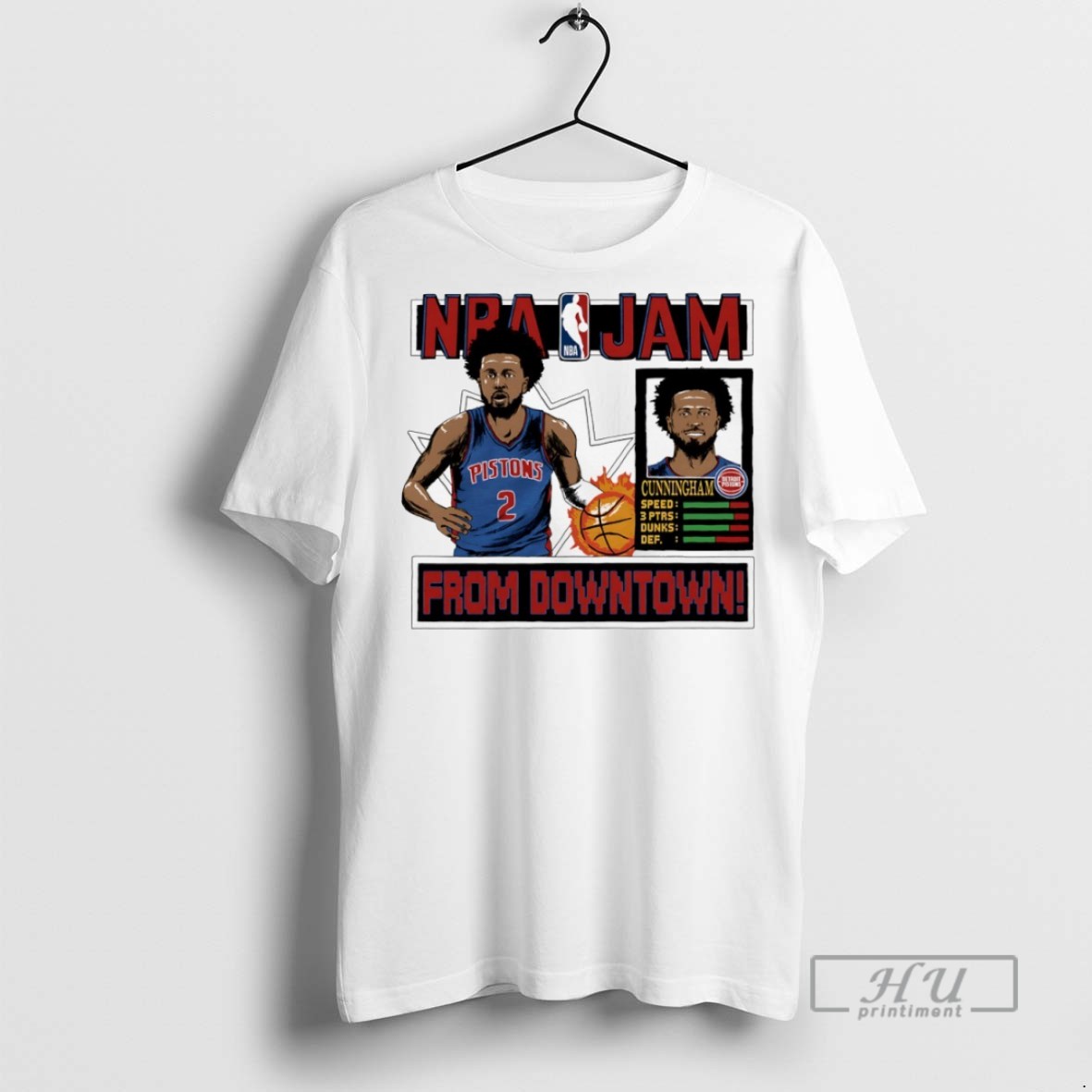 Trending Nba Jam Cade Cunningham Detroit Pistons From Downtown T Shirt Sweatshirt