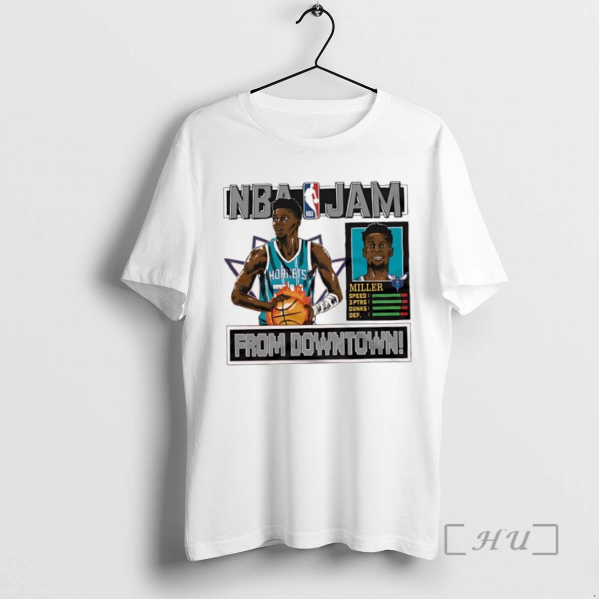 Trending Nba Jam Hornets Brandon Miller From Downtown Tee Shirt Sweater Hoodie