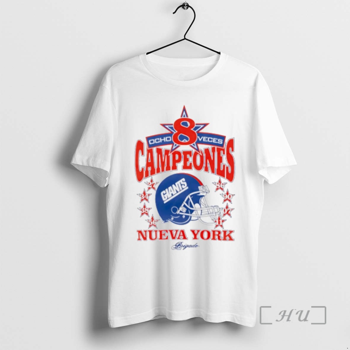 Trending New York Giants Ocho Veces Campeones Nueva York T Shirts Sweater Hoodie