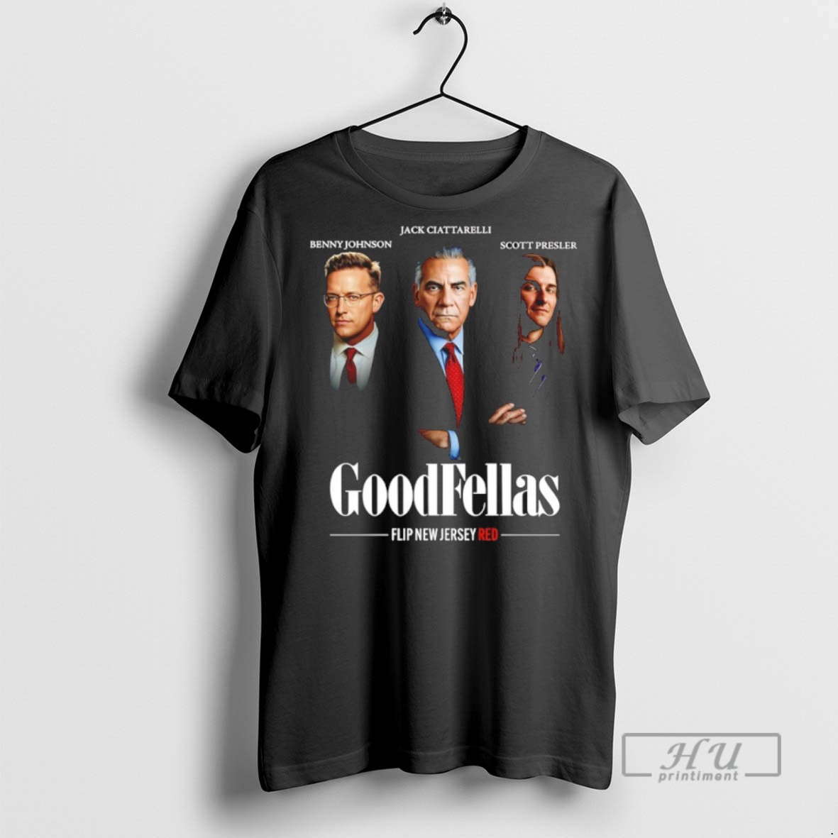 Trending Official Benny Johnson Jack Ciattarelli Scott Presler Goodfellas Flip New Jersey Red T Shirt Sweatshirt