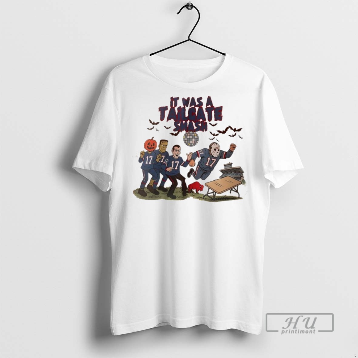 Trending Official Buffalo Bills It Was A Tailgate Smash Horror Characters Halloween T Shirt Sweatshirt