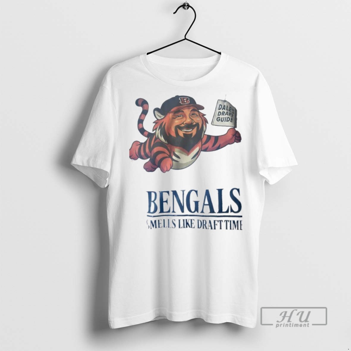 Trending Official Cincinnati Bengals Dales Draft Guide Smells Like Draft Time T Shirt Sweatshirt