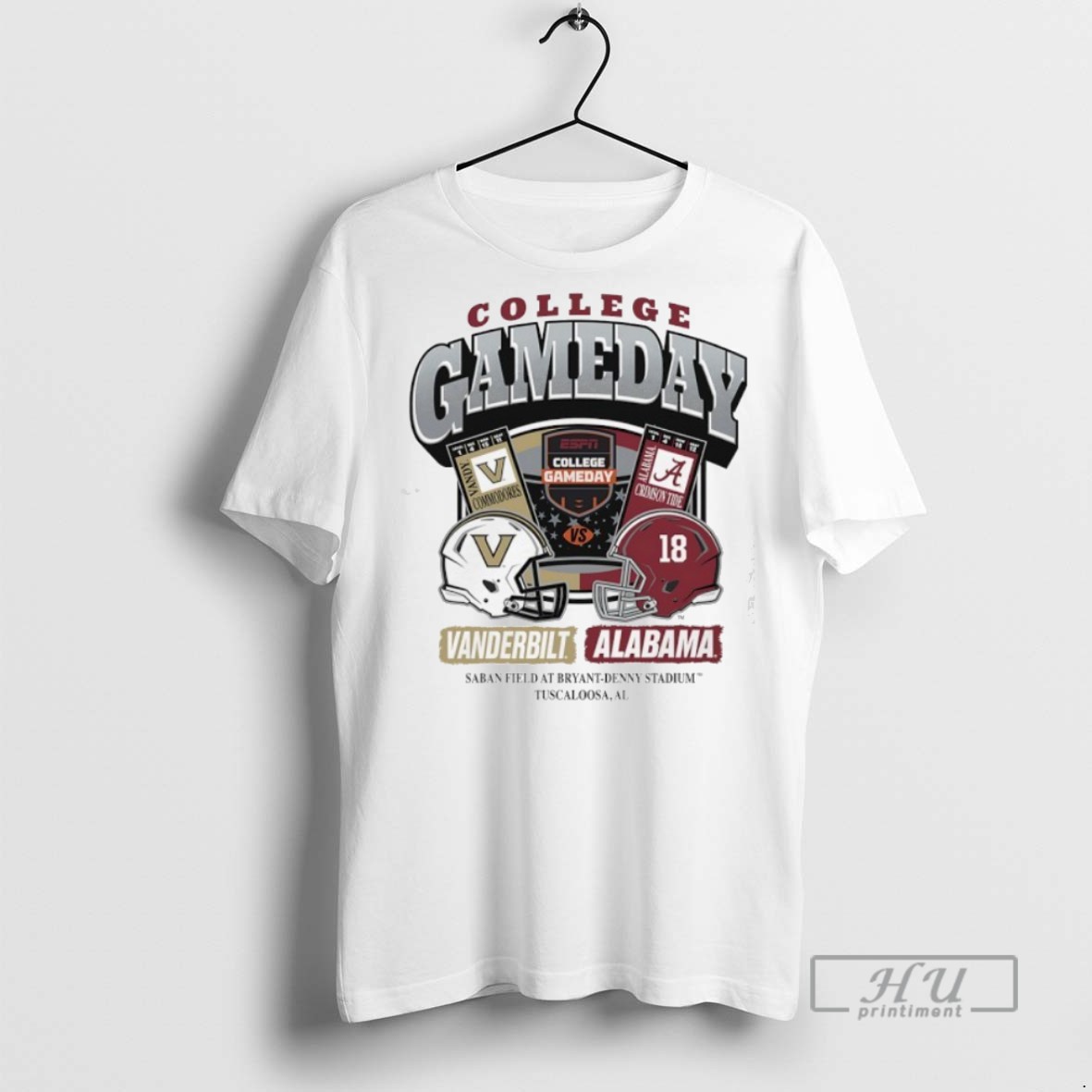 Trending Official College Gameday Vanderbilt Commodores Vs Alabama Crimson Tide Football T Shirt Sweatshirt