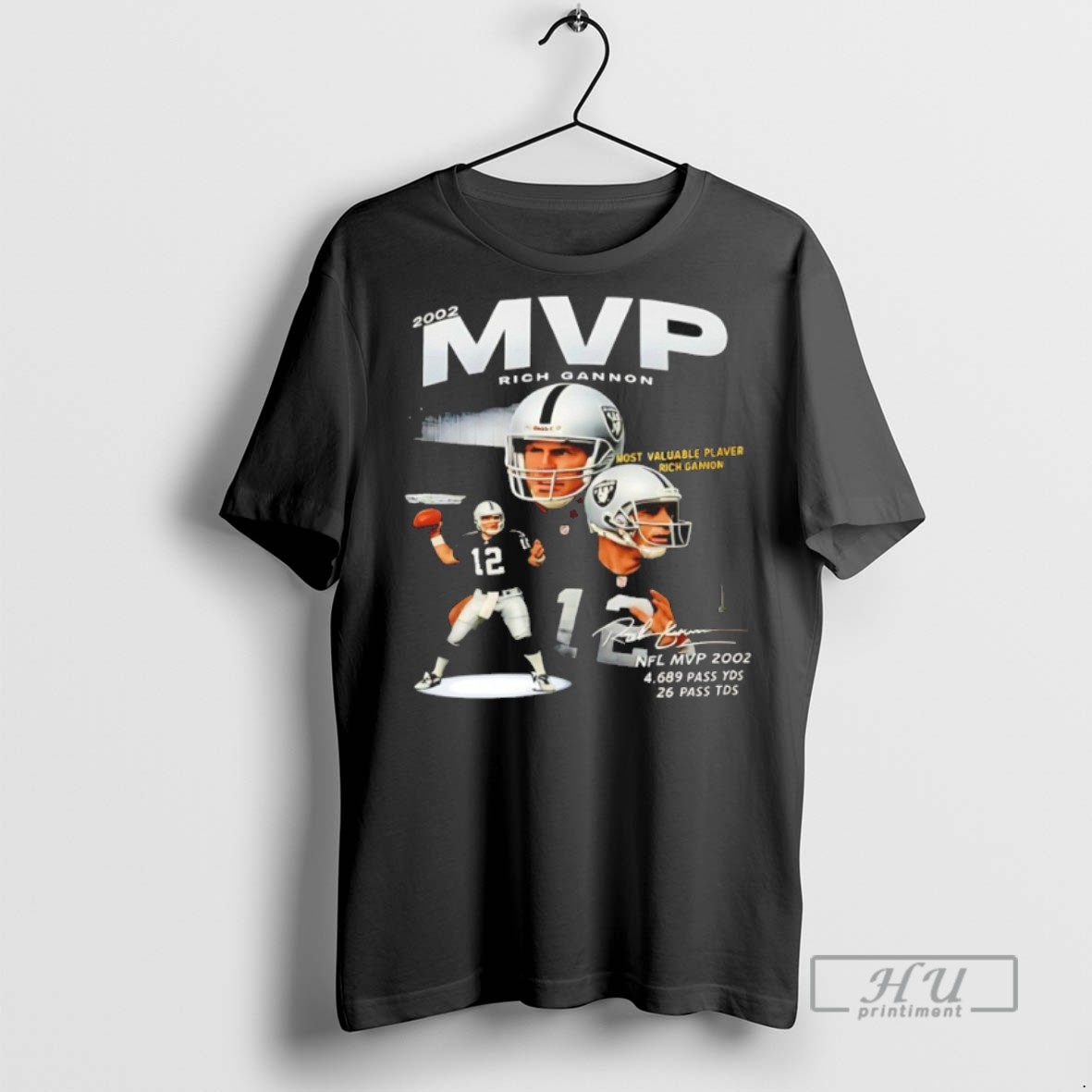 Trending Official Las Vegas Raiders Player Wearing Rich Gannon Nfl Mvp 2002 Signature T Shirt Sweatshirt