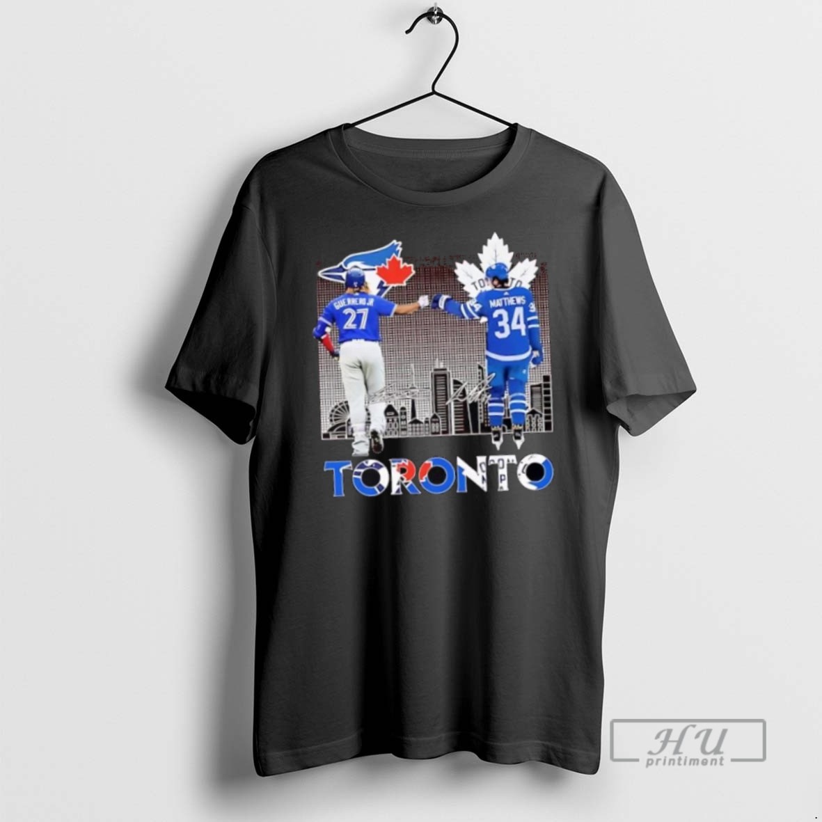 Trending Official Toronto Sports Players Guerrero Jr And Matthews Fist Pump Skyline T Shirt Sweatshirt