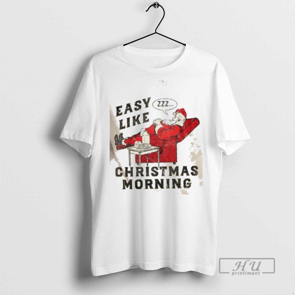 Trending Officials Easy Like Christmas Morning Sarcastic Santa Graphic Novelty T Shirt Sweatshirt Hoodies