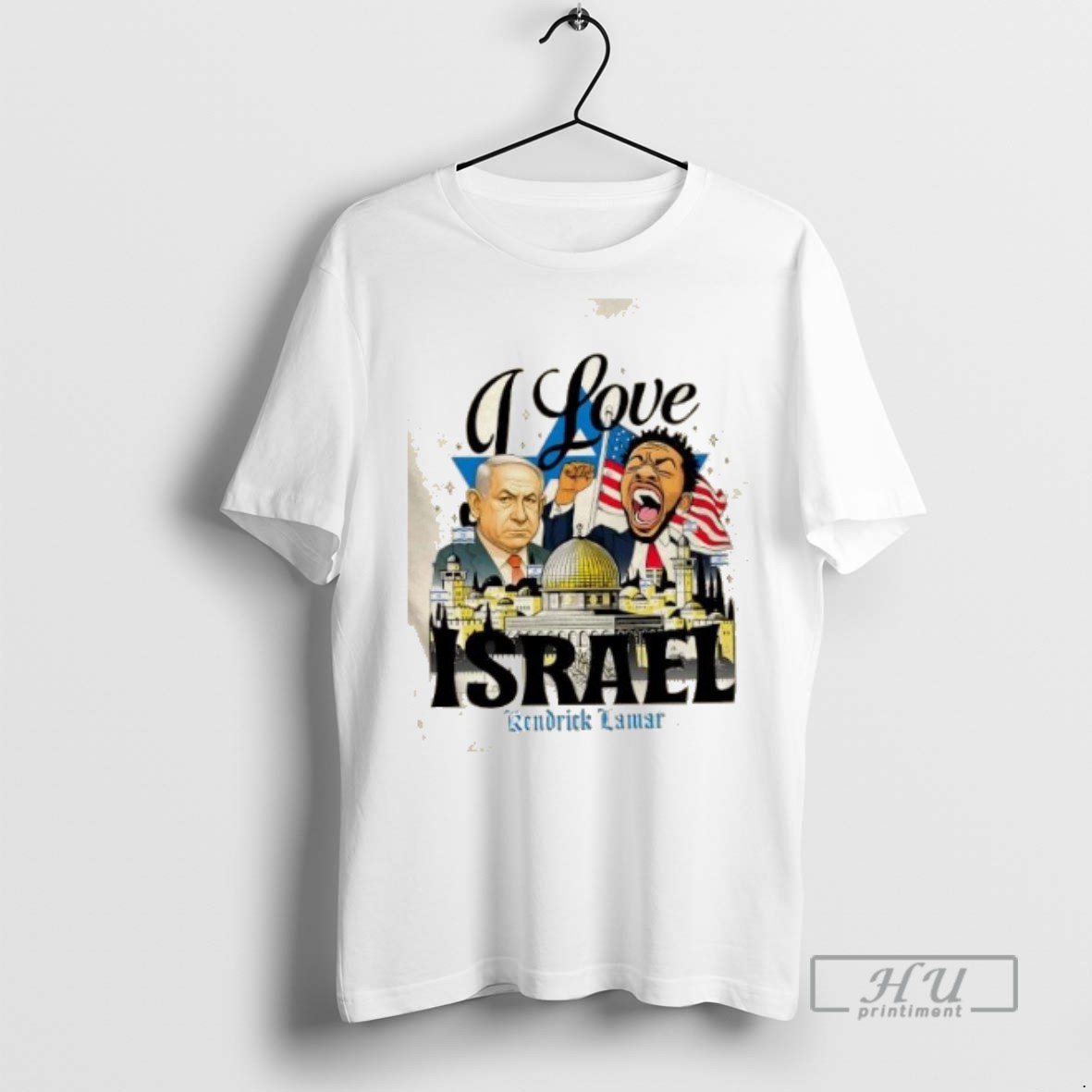 Trending Officials Kendrick Lamar X Benjamin Netanyahu I Love Israel T Shirt Sweatshirt Hoodies