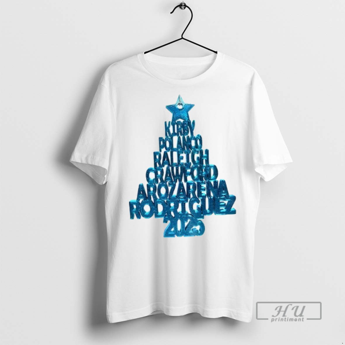 Trending Officials Kirby Polance Raleigh Crawford 2025 Seattle Mariners Baseball Players Christmas Tree T Shirt Sweatshirt Hoodies