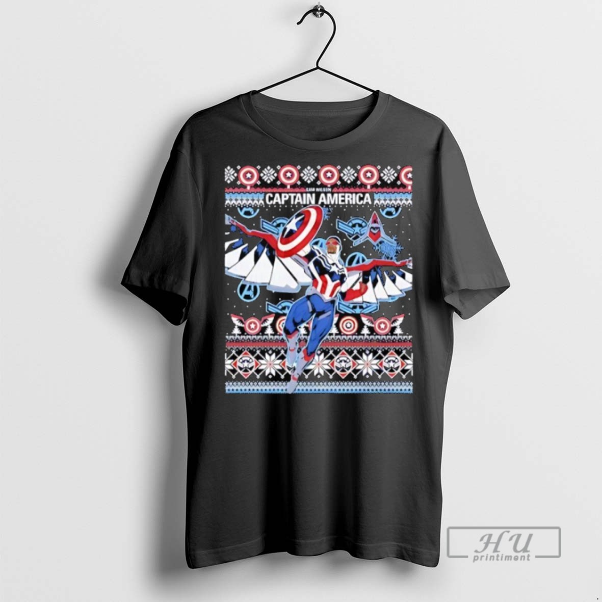 Trending Sam Wilson Captain America Marvel Captain Graphic Tee Shirt Sweatshirt Hoodies