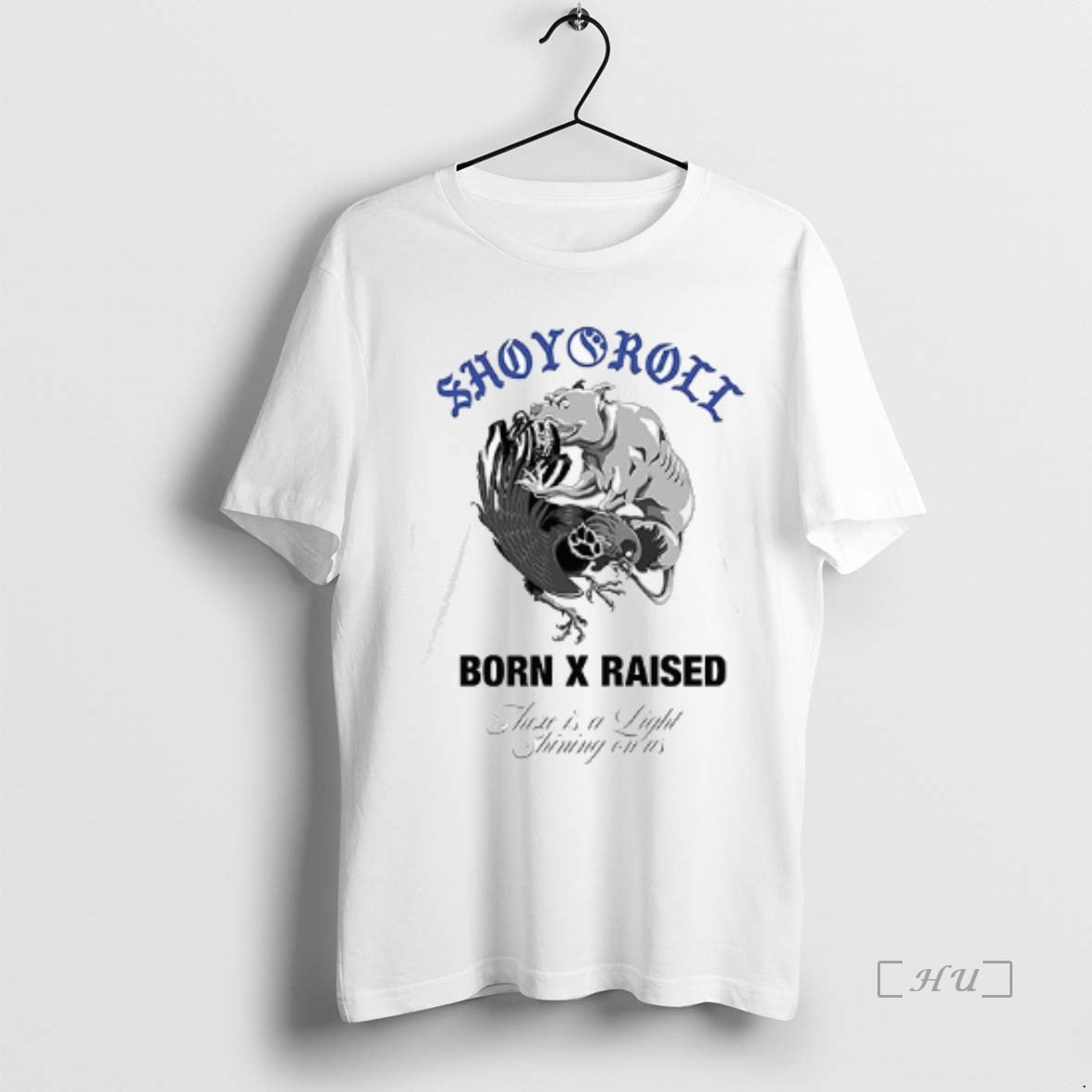 Trending Shoyoroll Born X Raised There Is A Light Shining On Us T Shirt Sweater Hoodie