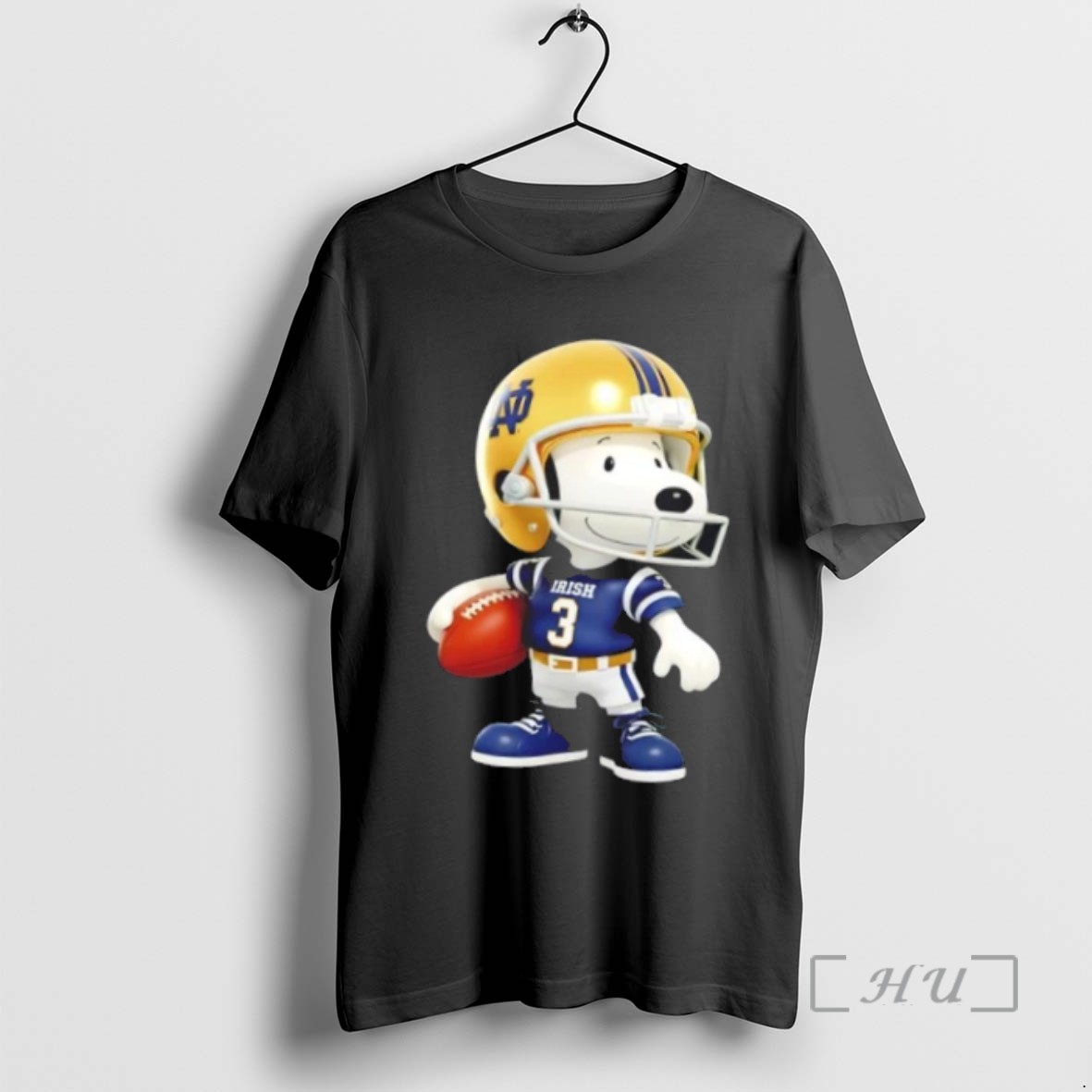 Trending Snoopy Is Holding A Ball And Smiling At Notre Dame Fighting Irish Fans T Shirts Sweater Hoodie