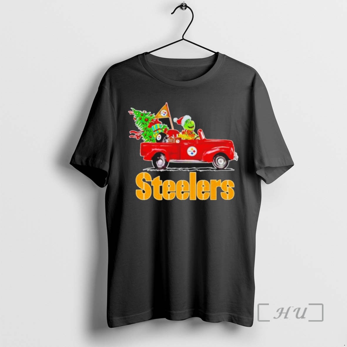 Trending The Grinch Drive Car Pittsburgh Steelers T Shirts Sweater Hoodie