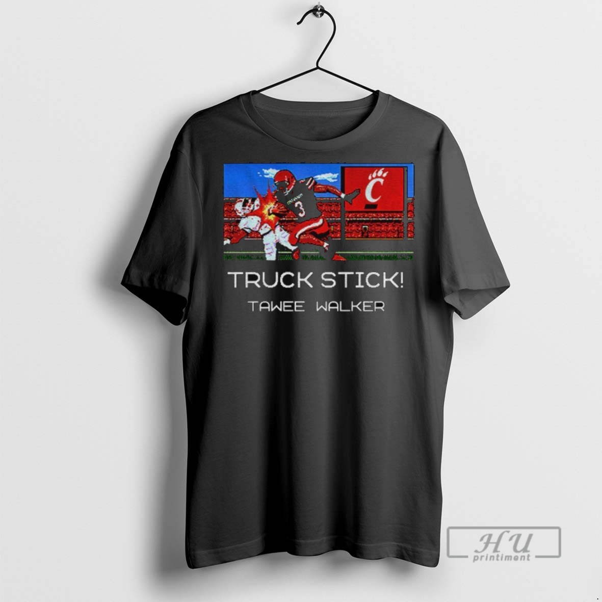 Trending Truckstick Tawee Walker Run Em Down Run Em Over Cincinnati Bearcats Graphic Tee Shirts Sweatshirt Hoodies