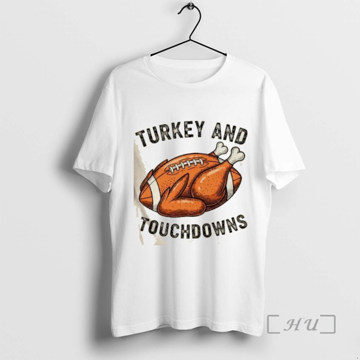 Trending Turkey And Touchdowns Thanksgiving Football Fan T Shirts Sweater Hoodie