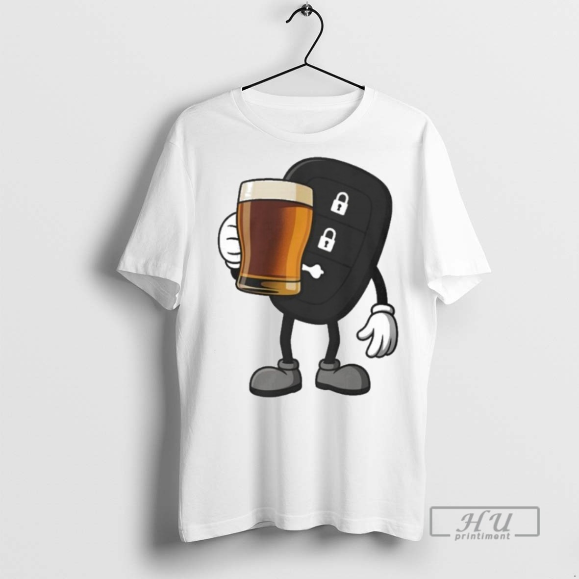 Trending Car Remote Key Holding Beer Meme Graphic Tee Shirts Sweatshirt Hoodies