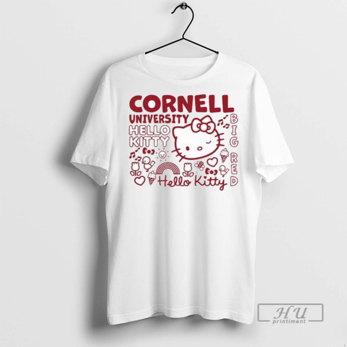 Trending Cornell University Cornell X Hello Kitty Icon Graphic Tee Shirts Sweatshirt Hoodies