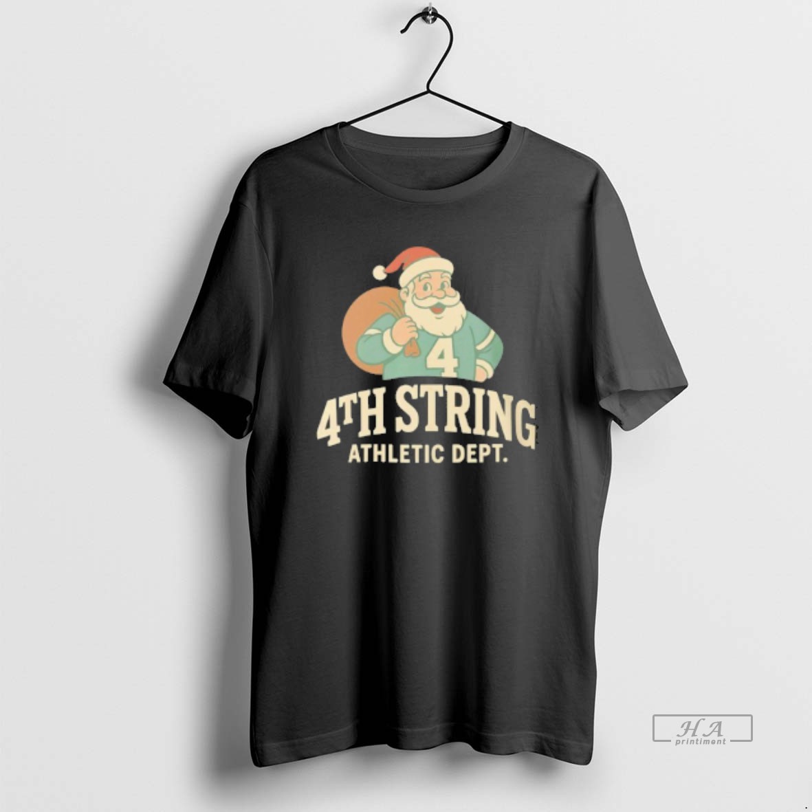 Trendy 4th String Santa Tee Shirt