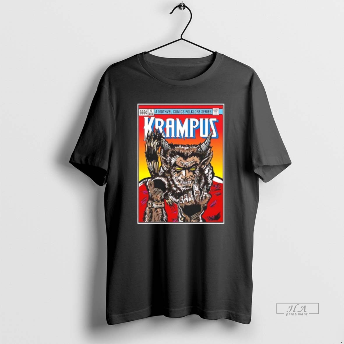 Trendy A Mothvel Comics Folklore Series Krampus Tee Shirt