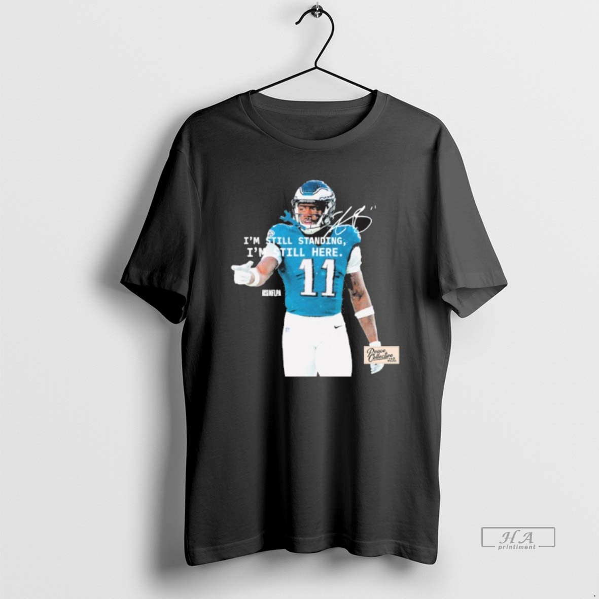 Trendy Aj Brown Im Still Standing Im Still Here Tee Shirt