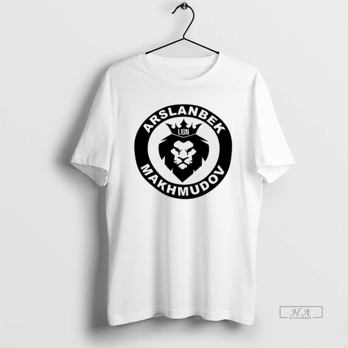 Trendy Arslanbek Makhmudov Lion Logo Tee Shirt