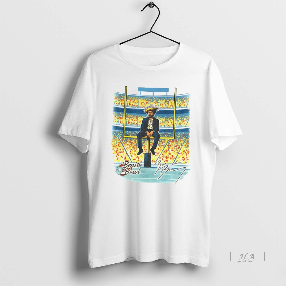 Trendy Bad Bunny Benito Bowl 2026 Super Bowl Signature Tee Shirt