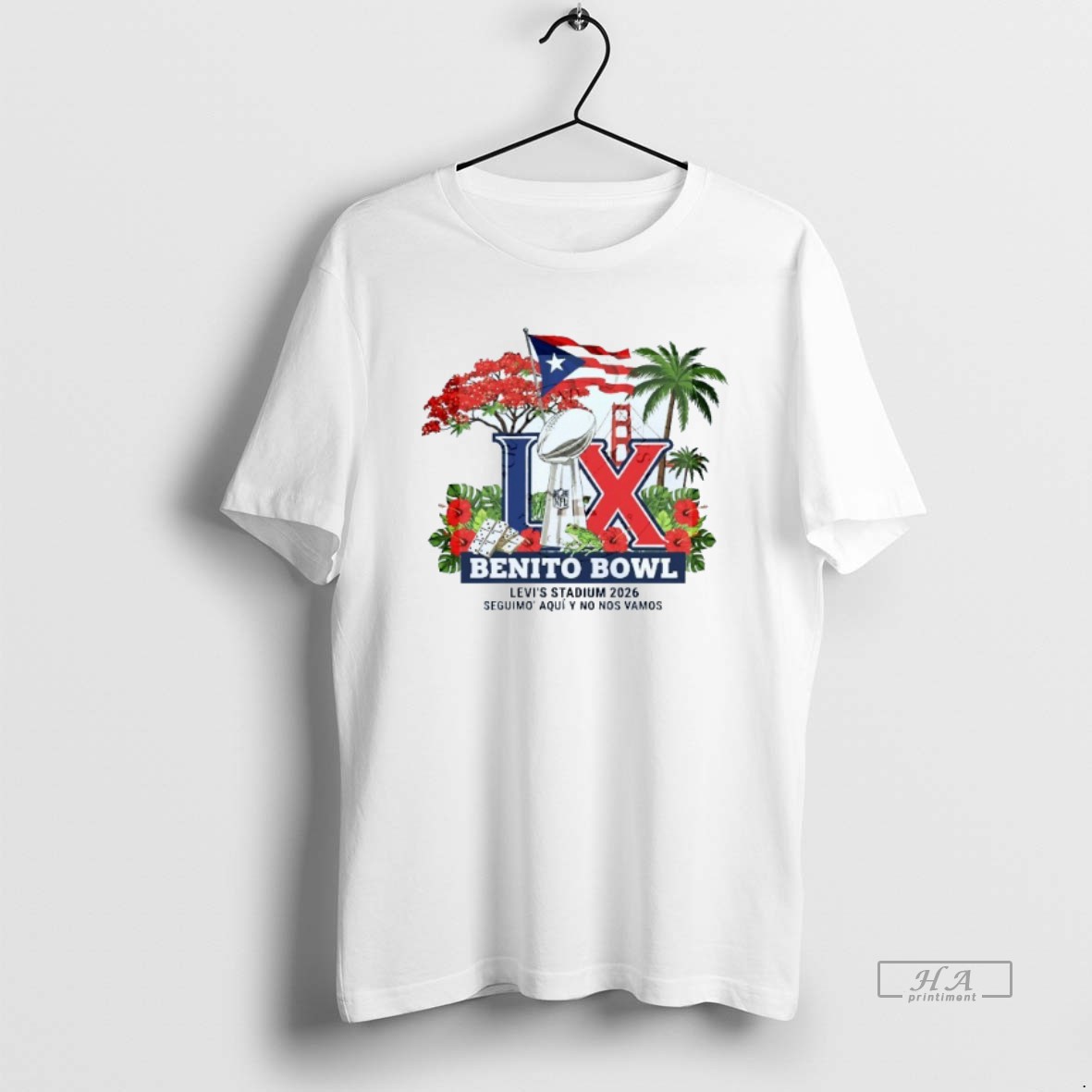 Trendy Bad Bunny Benito Bowl Super Bowl Levis Stadium 2026 Mens White Tee Tee Shirt