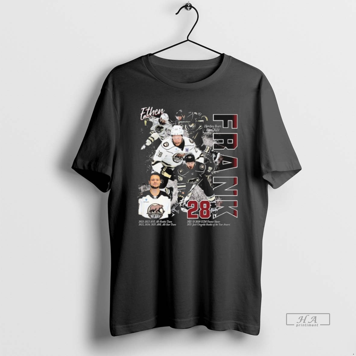 Trendy Capitals Frank Hershey Bears Ahl All Rookie Team Player Tee Shirt