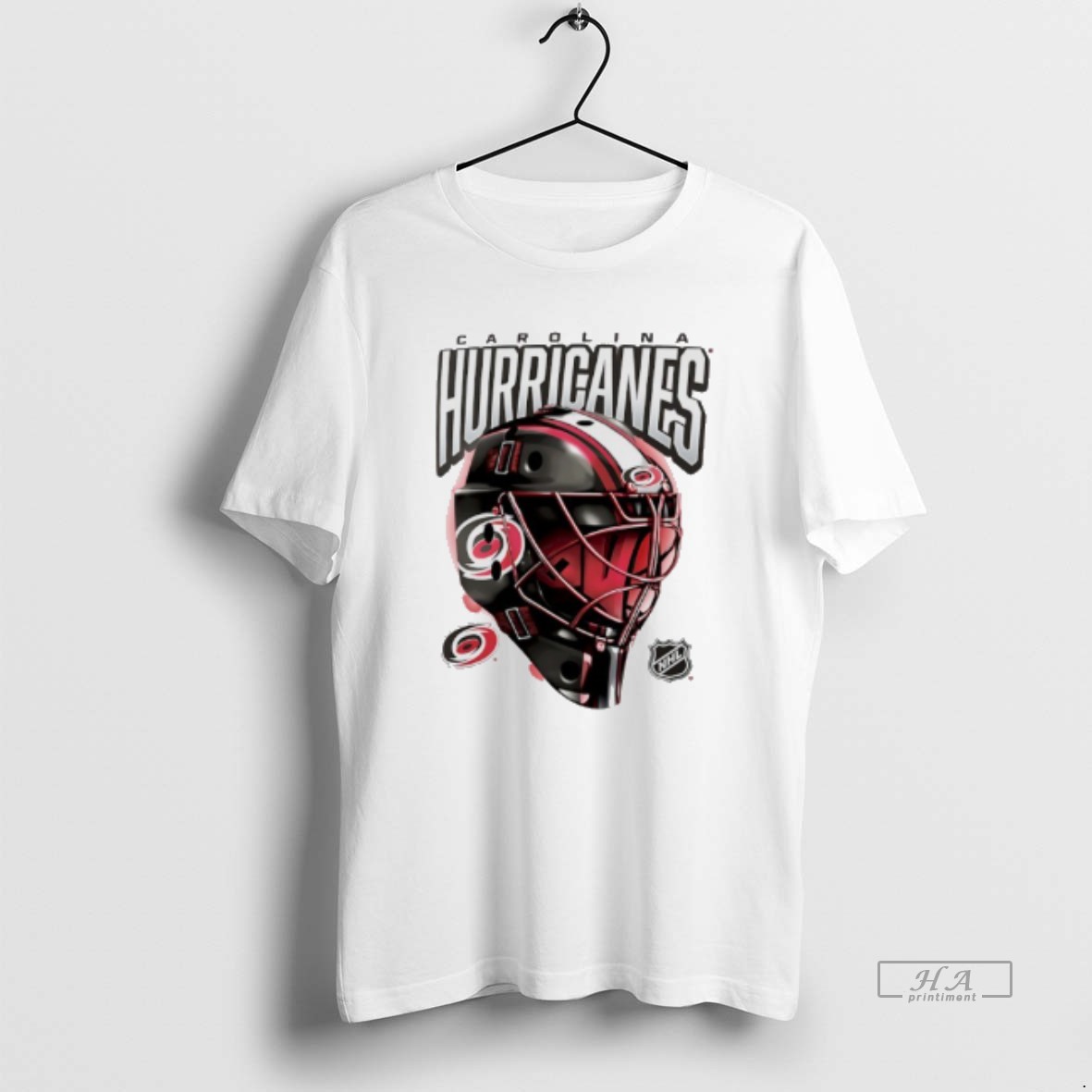 Trendy Carolina Hurricanes Penalty Box Hockey Helmet Tee Shirt