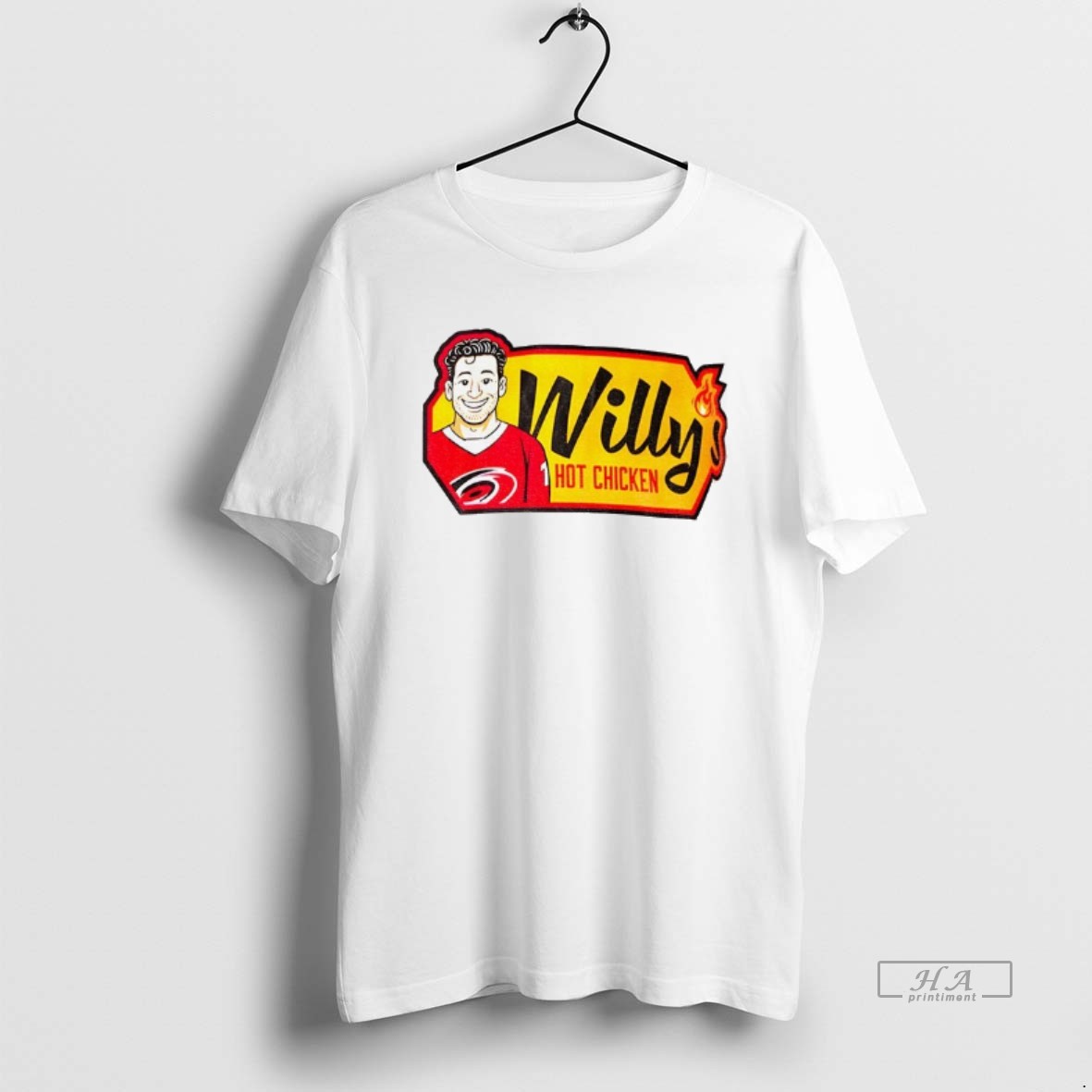 Trendy Carolina Hurricanes Willys Hot Chicken Tee Shirt