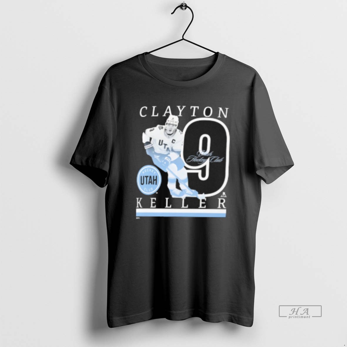 Trendy Clayton Keller 9 Utah Mammoth Player Show Tee Shirt