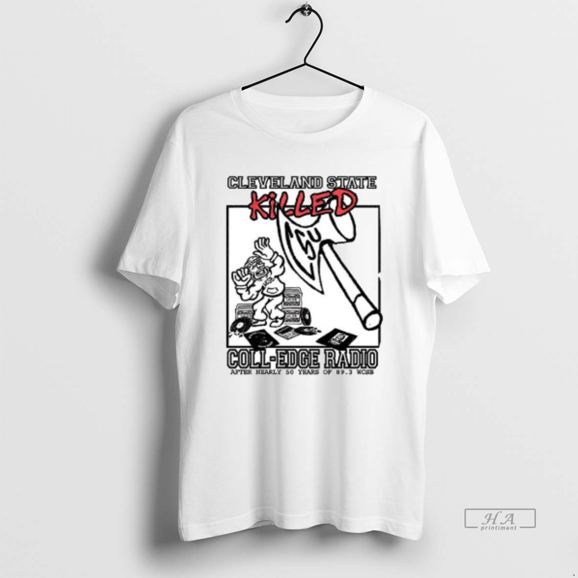 Trendy Cleveland State Killed Coll Edge Radio Ceramic Ceramic And Classic Dad Cap Tee Shirt