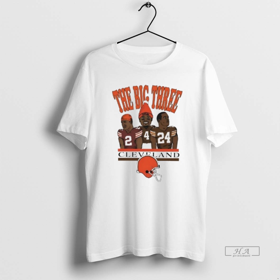 Trendy Cooper Watson Chubb Big Three Cleveland Browns Tee Shirt
