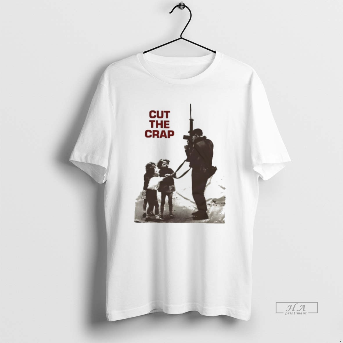 Trendy Cut The Crap Vintage Tee Shirt