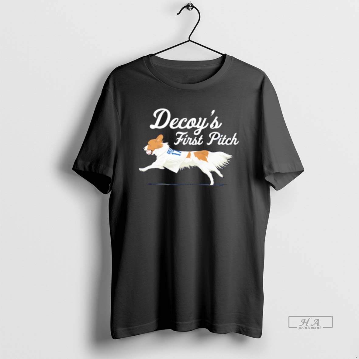 Trendy Decoys First Pitch Los Angeles Dodgers Baseball Tee Shirt