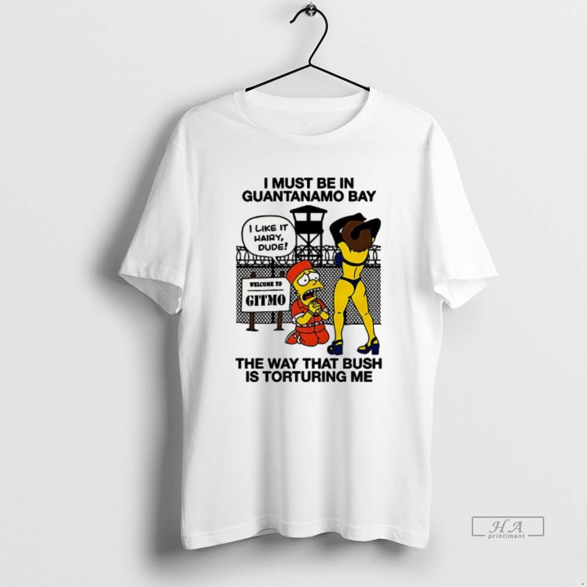 Trendy Diddy I Must Be In Guantanamo Bay The Way That Bush Is Torturing Me Sarcastic Tee Shirt