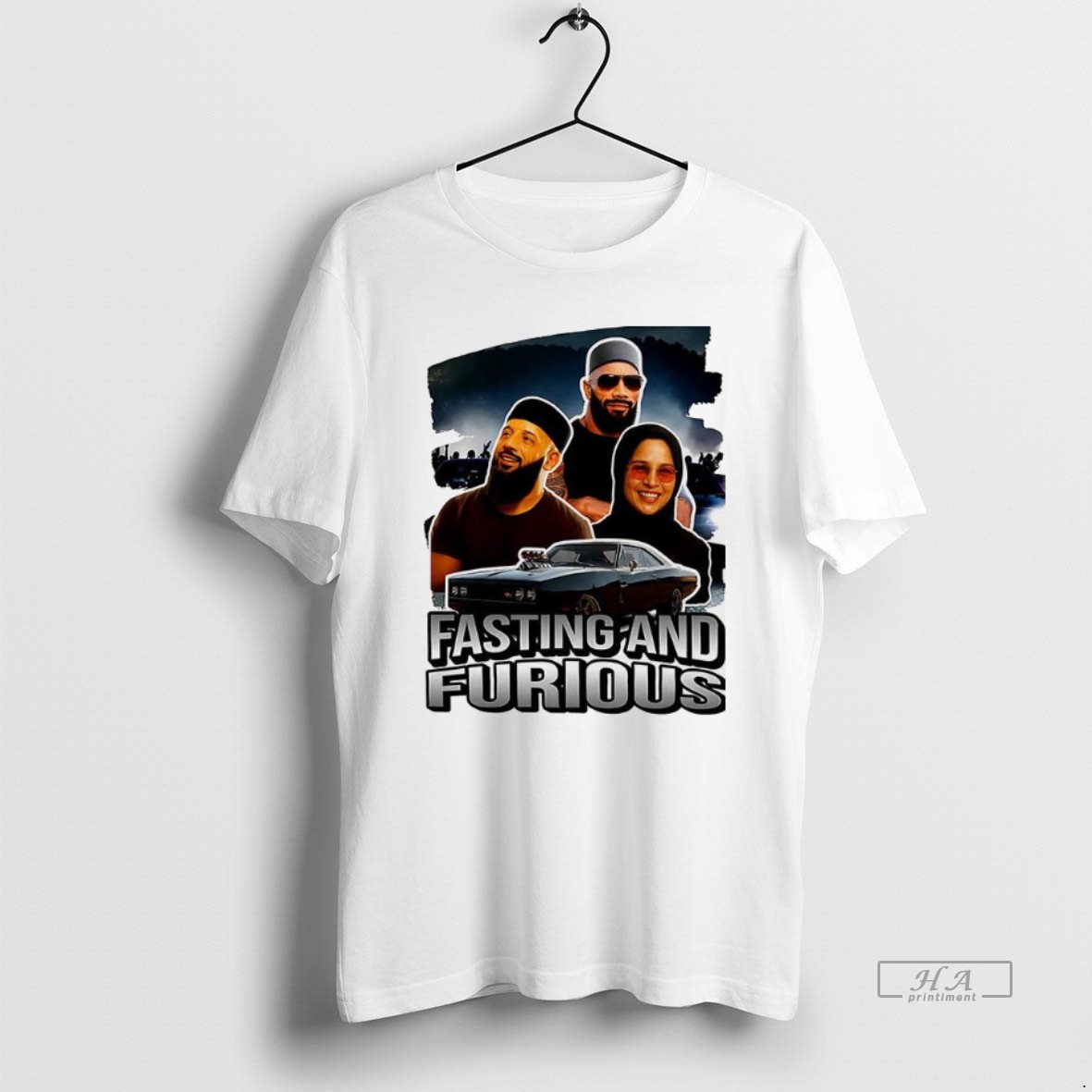 Trendy Fasting And Furious Muslims Parody Tee Shirt