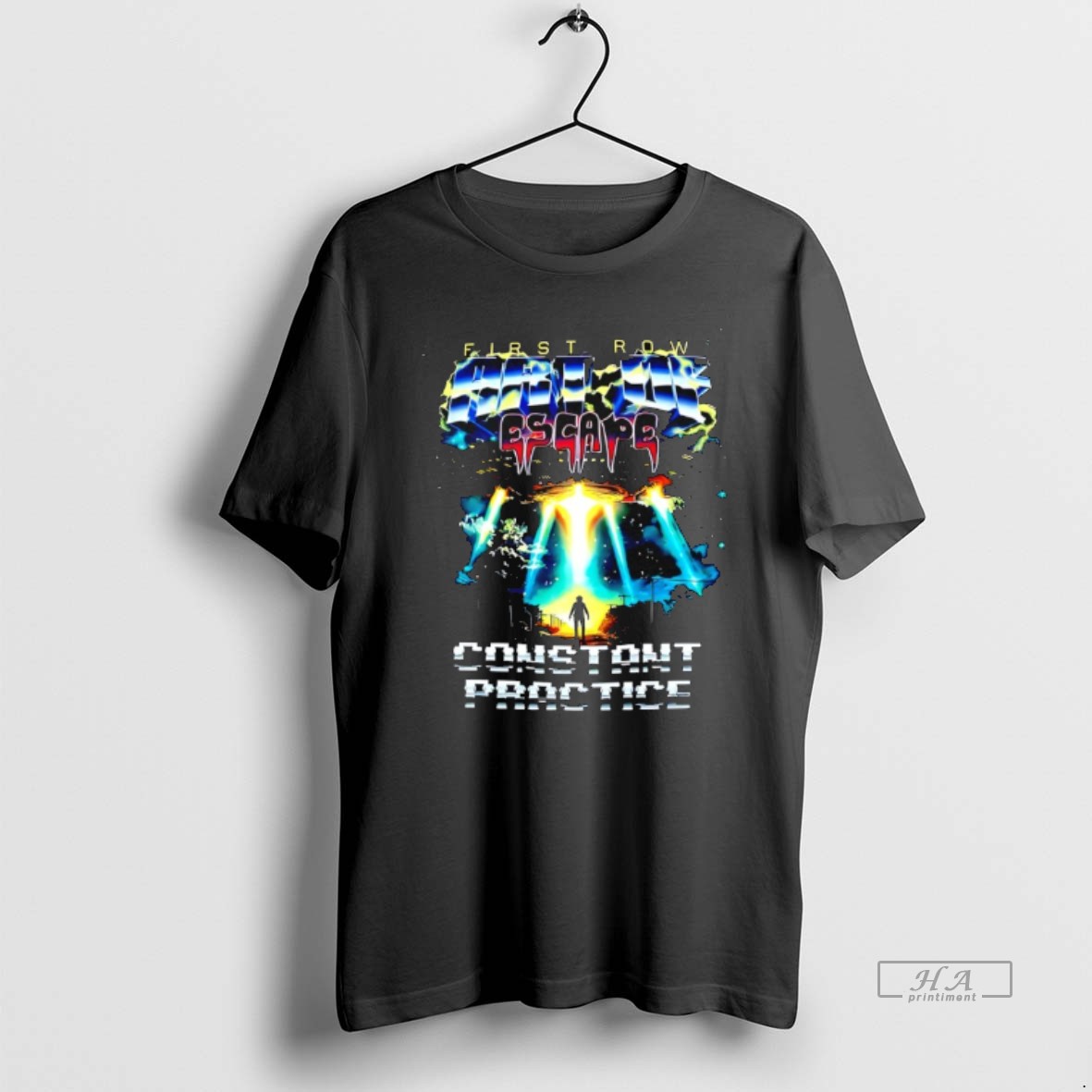 Trendy First Row Art Of Escape Constant Practice Tour Tee Shirt