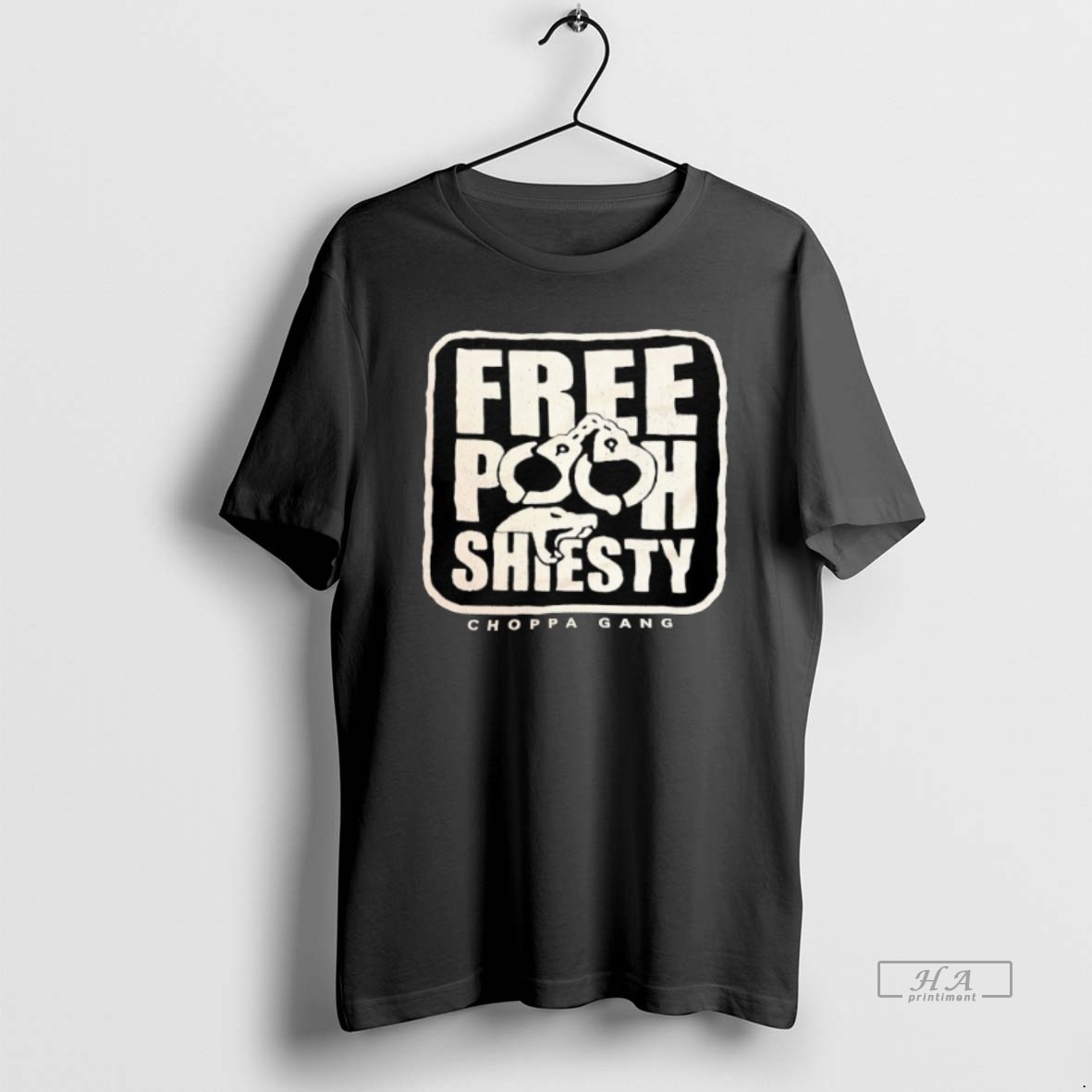 Trendy Free Pooh Shiesty Choppa Gang Tee Shirt