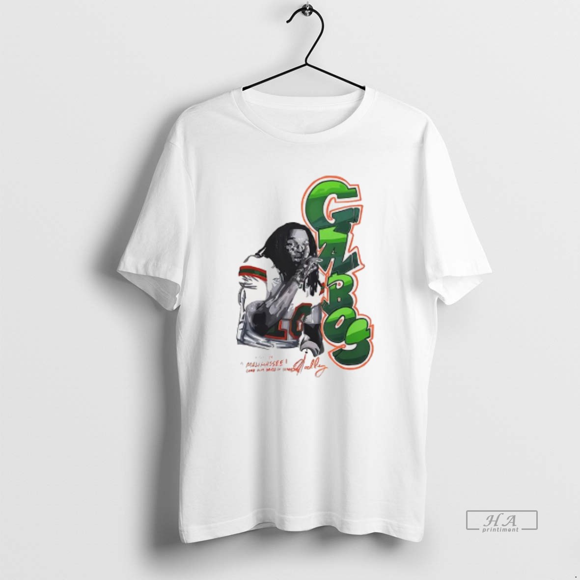 Trendy Gabos Malachi Toney Malihassee Miami Hurricanes Signature Tee Shirt