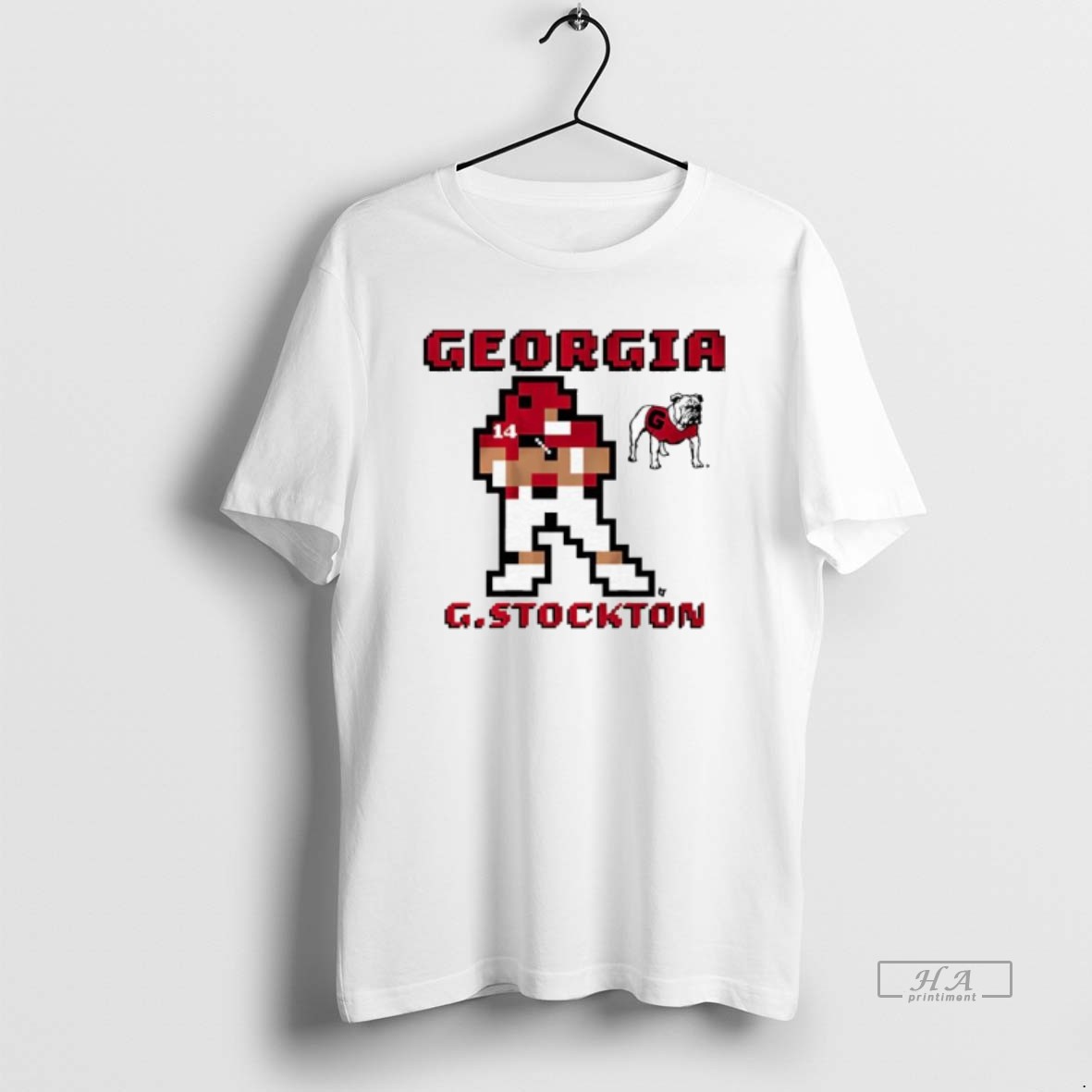 Trendy Georgia Football Gunner Stockton Retro Baller Graphic Tee Shirt