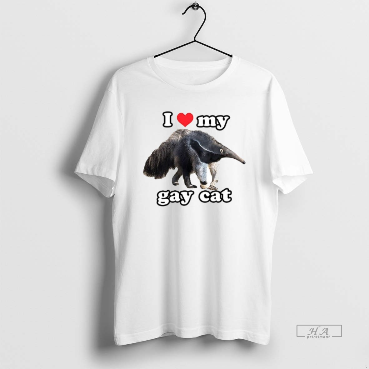 Trendy Giant Anteater I Love My Gay Cat Ceramic Ceramic And Classic Dad Cap Tee Shirt