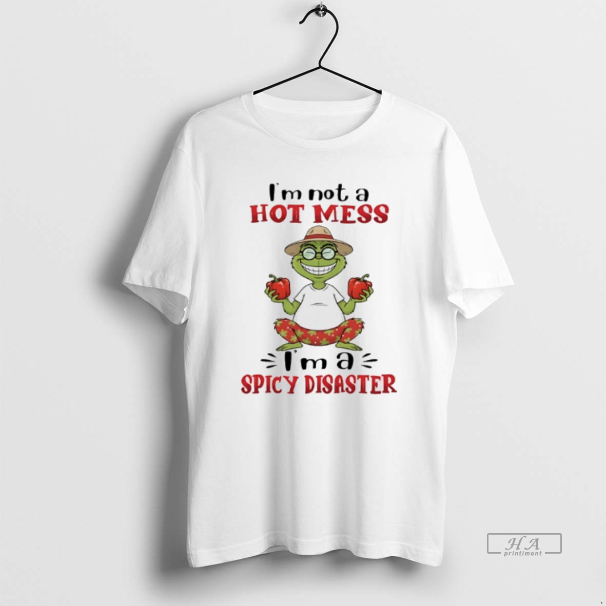 Trendy Grinch Im Not A Hot Mess Im A Spicy Disaster Tee Shirt