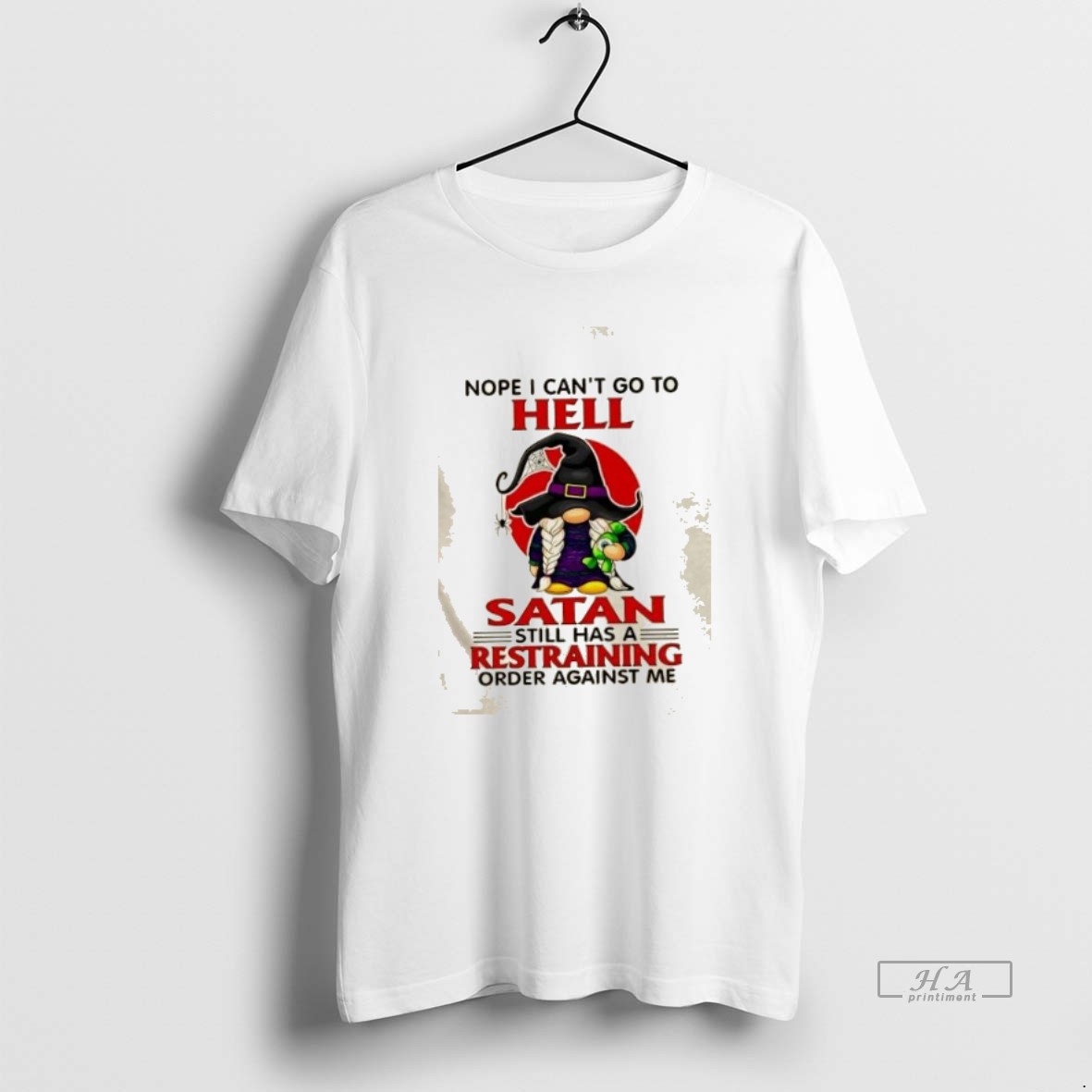 Trendy Gromes Nope I Cant Go To Hell Satan Still Has A Restraining Order Against Me Tee Shirt